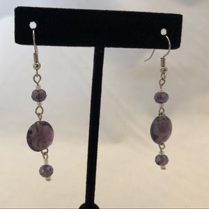 Handmade glass bead earrings